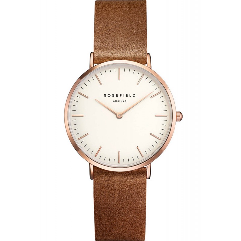 Rosefield Women s Watch Rosefield The Tribeca Brass Rose Gold Case