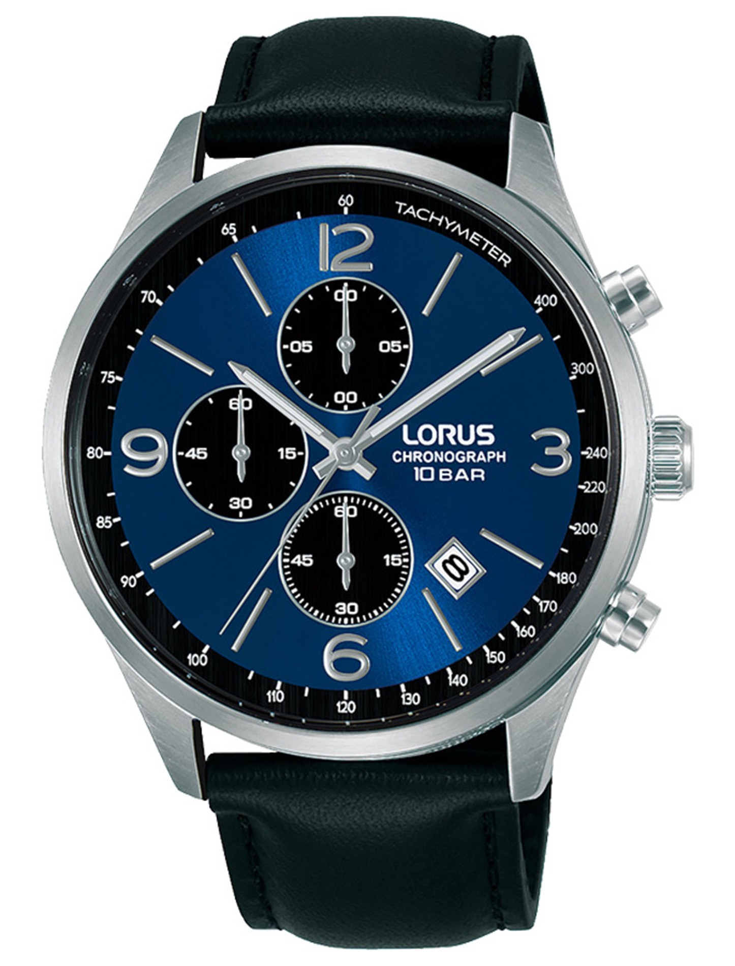 Lorus Men\'s Watch Stainless and Dial Blue RM319HX9 Steel Black Lorus 152286 Strap Lorus Comprar 152286 Watch With Stainless | Dark With Leather Strap and Black Dial Dark Man Sunray Watch Blue Classic Classic Sunray Man Watch Steel Leather