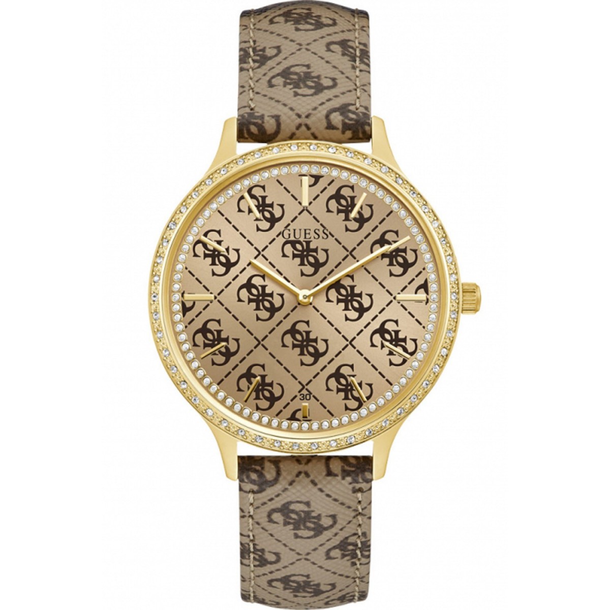 Outlet Guess Brown Analog Watch