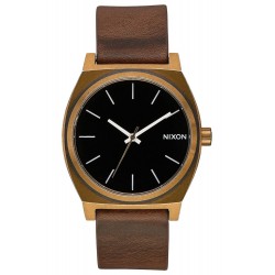 Nixon Women s Watch Nixon Time Teller Bronze Case Unisex Watch with Worn Out Brown Leather Strap and Black Dial 135502 A0453053 Comprar Watch Nixon Time Teller Bronze Case Unisex Watch with