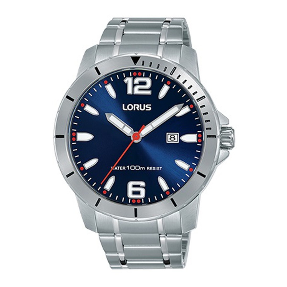 Lorus Men s Watch Lorus Stainless Steel Blue Men s Sports Watch with Stainless Steel Strap and Date Time Function 134567 RH963JX9 Comprar Watch Lorus Stainless Steel Blue Men s Sports Watch with Stain...