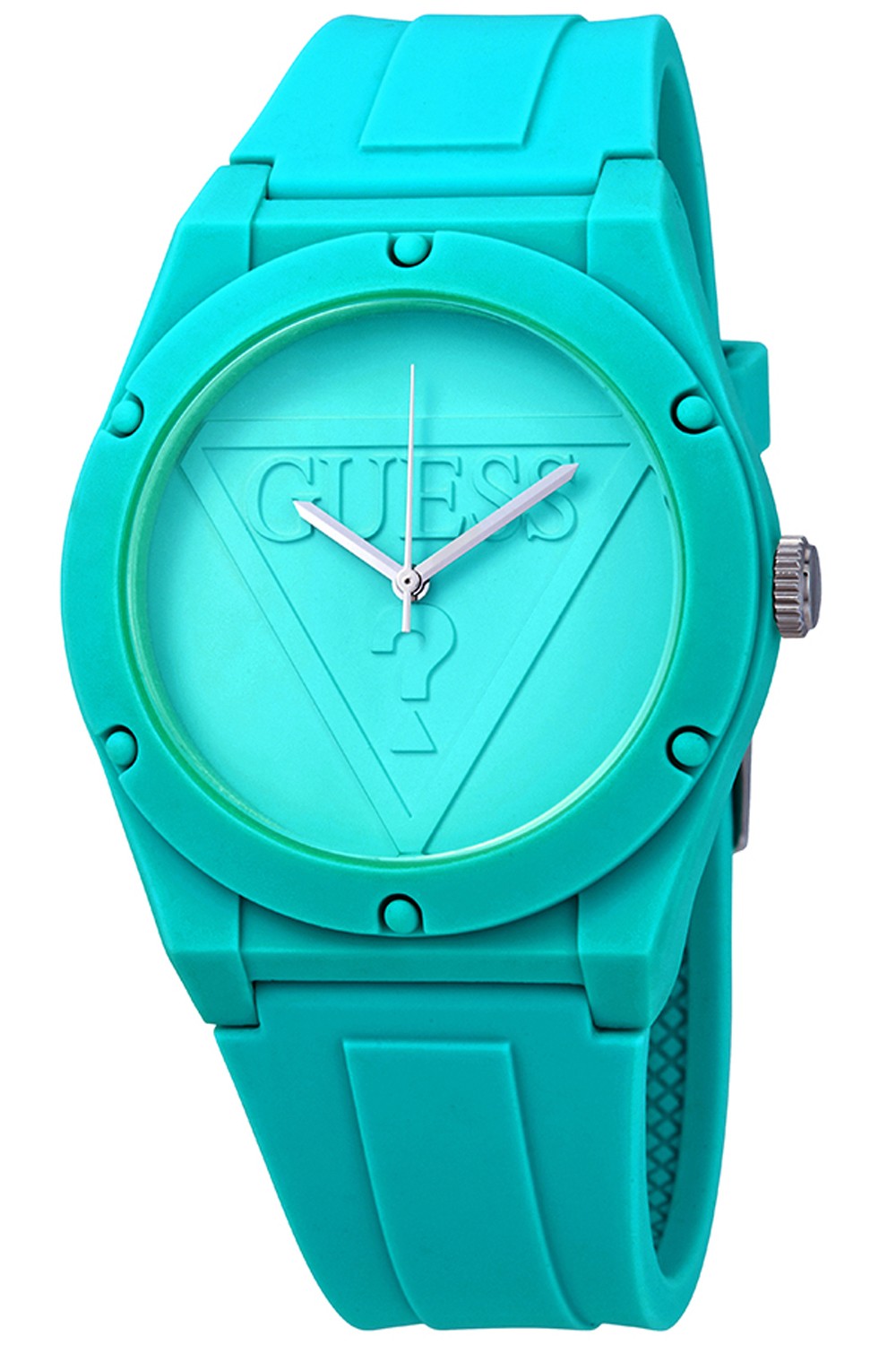 Guess watch discount blue rubber strap