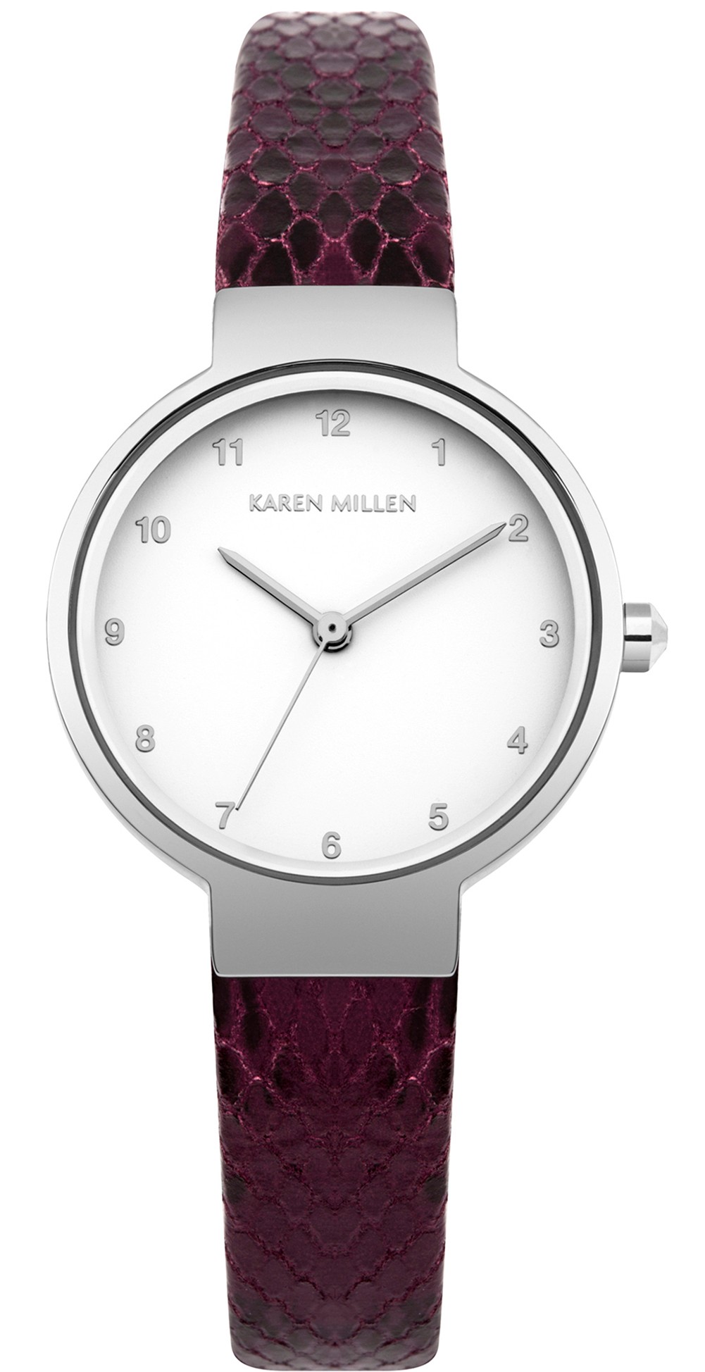 KAREN MILLEN Ladies Watch White leather strap RRP£159 NEW IDEAL GIFT! (KM46  | eBay