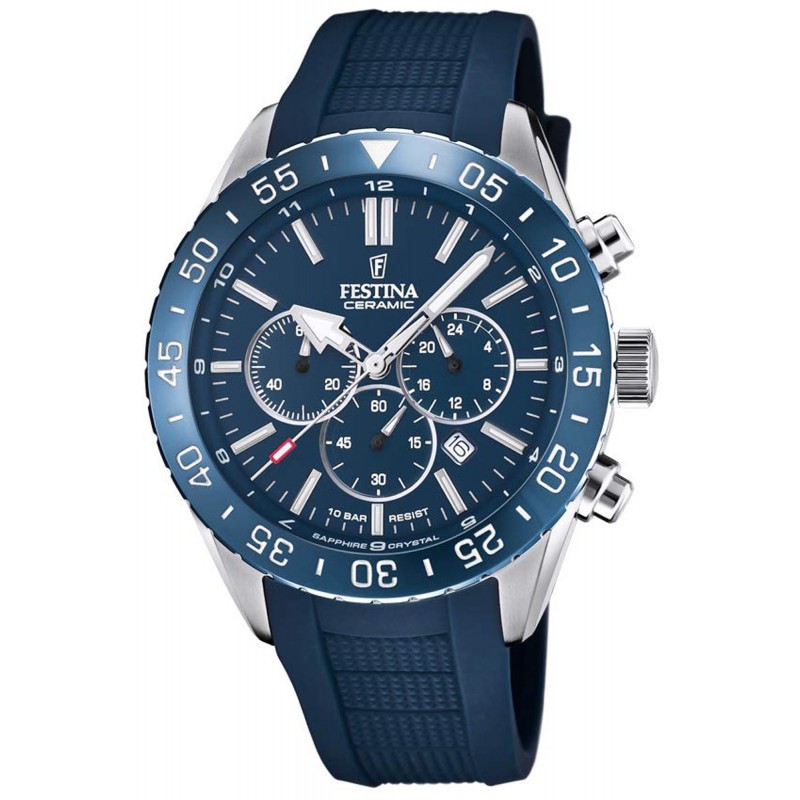 Festina Men\'s Watch Festina Ceramic F20515/1 Watch with Stainless Steel  Case Dial with Analog Display and Silicone Strap 150850 F20515/1 | Comprar  Watch Festina Ceramic F20515/1 Watch with Stainless Steel Case Dial