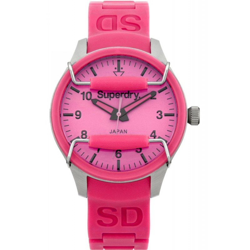 Superdry Women's Watch Superdry Scuba Pink Stainless Steel