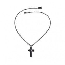 Guess Men s Pendants Necklaces Guess GJ Men s Stainless Steel Chain Necklace with Christian Cross Pendant and Lobster Clasp 120474 UMN11407 Comprar Pendants Necklaces Guess GJ Men s Stainless Steel Ch...