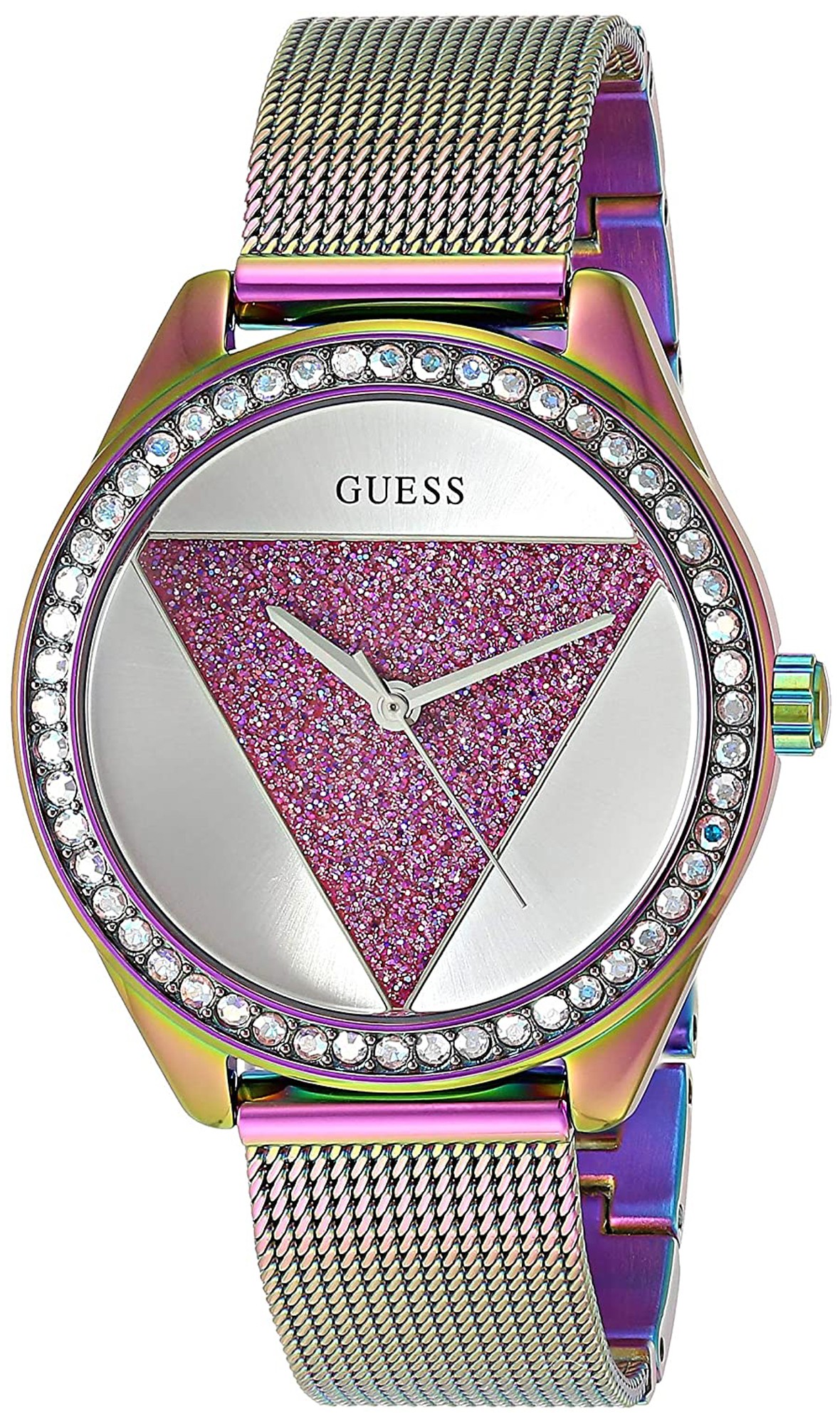 Guess tri deals glitz watch