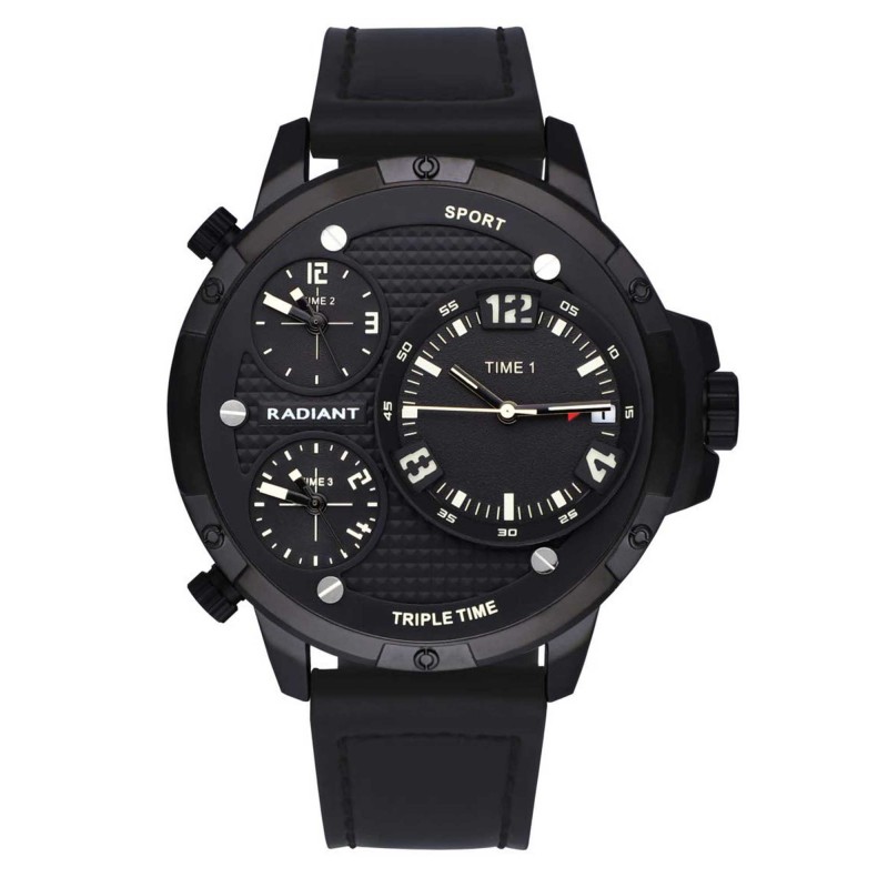 Radiant New Men's Watch Radiant Papy 51 mm Black Dial Round Analogue ...