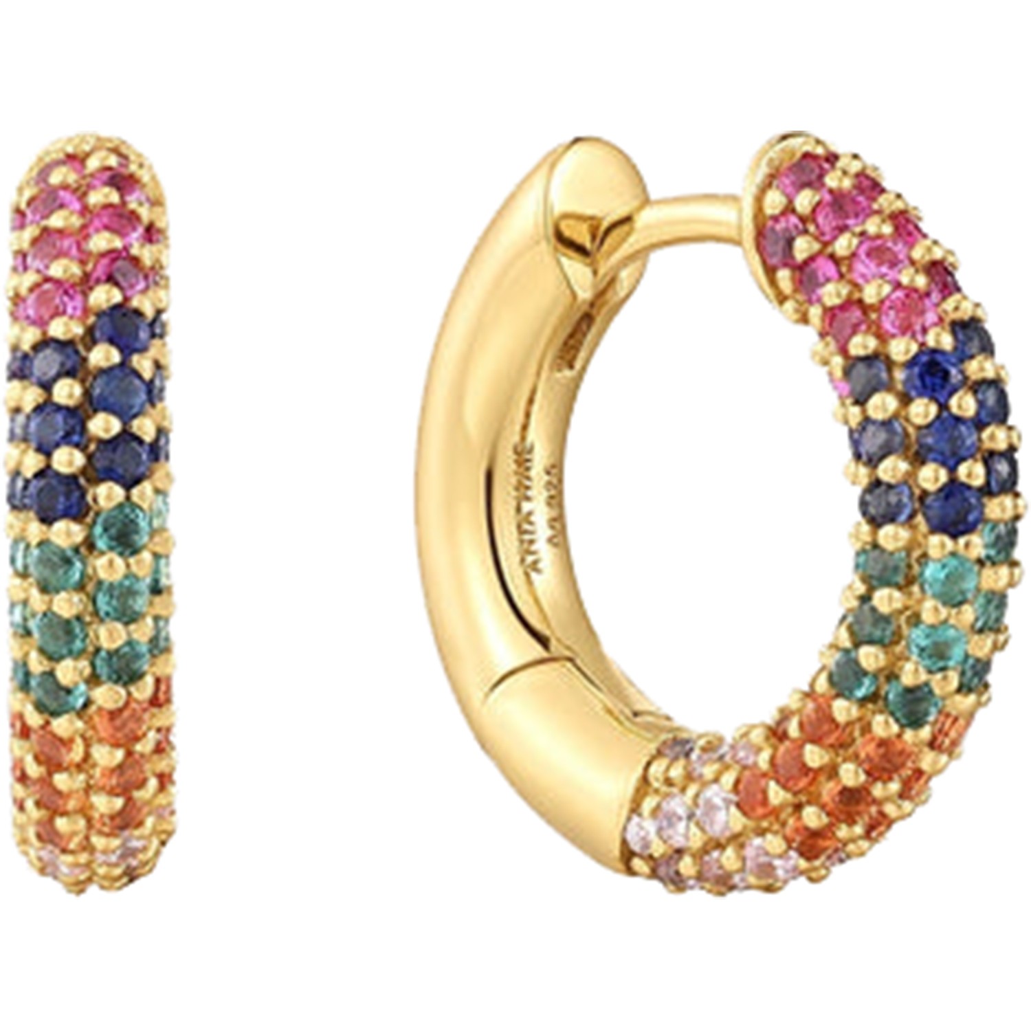 Luxury Hoop Earrings - Silver & Gold