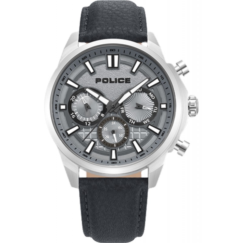 Reloj POLICE Hombre (Piel - Negro)