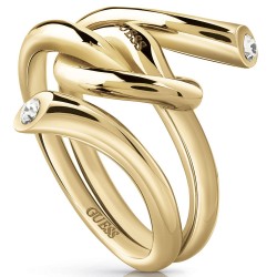 Guess Women s Rings Guess Knot Stainless Steel Yellow Gold Ring for Women with Swarovski Stones Size 56 138816 UBR29001 56 Comprar Rings Guess Knot Stainless Steel Yellow Gold Ring for Women with